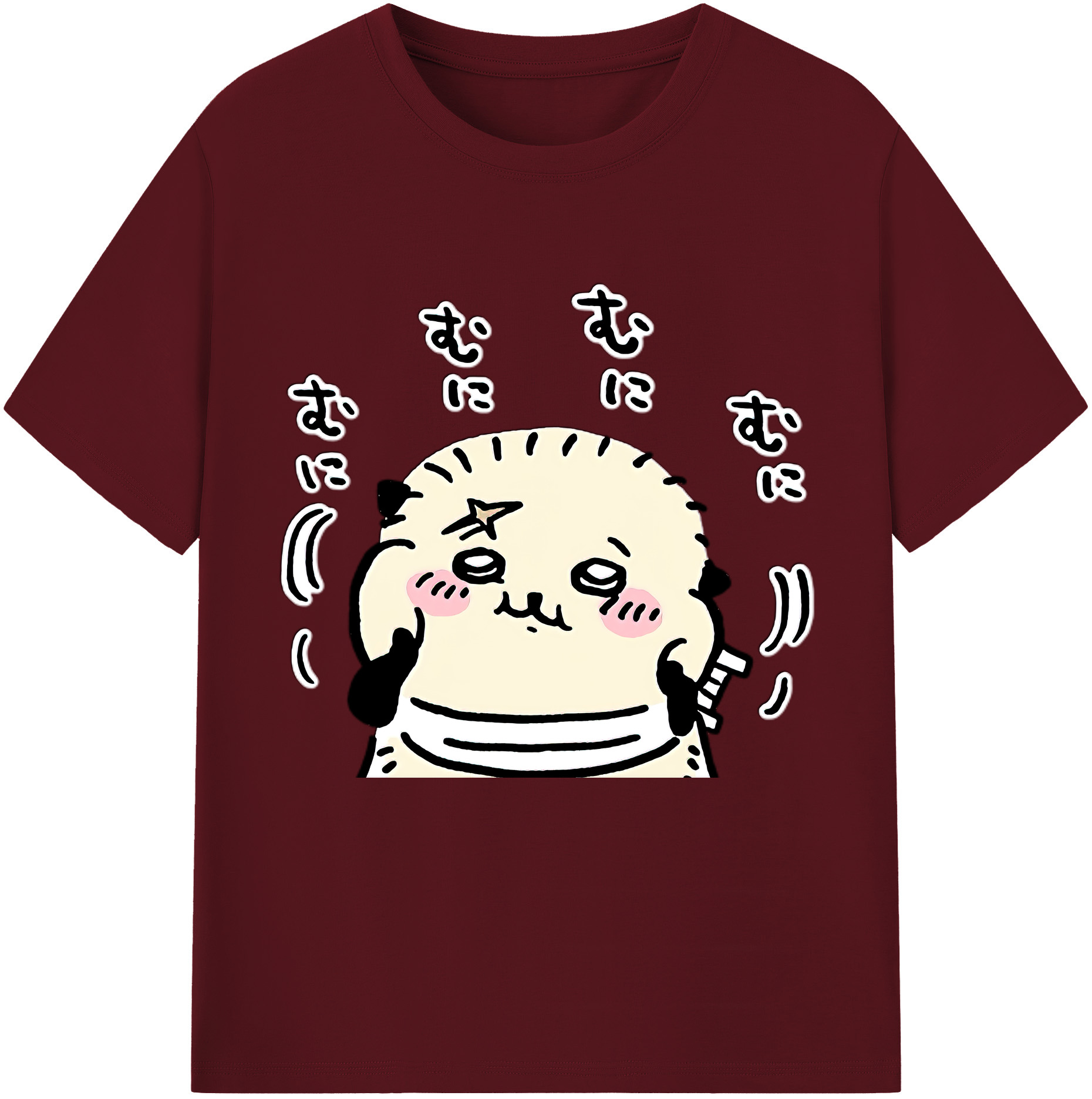 （画像用） ちいかわ ラッコ Chii-kawa Sea otter 綿100％半袖Tシャツ（フロントプリント）